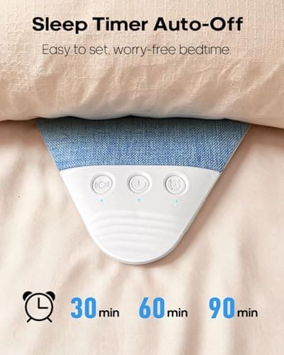 LENRUE Under Pillow Speaker for Sleeping, All New White Noise Bluetooth Pillow Speakers Under Pillow, Auto-Off Timer, Bluetooth 6.0, TF Slot, USB C Powered for Side Sleeper — view 4