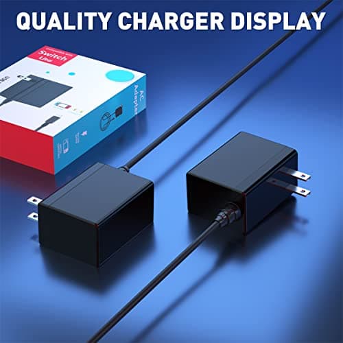 Charger for Nintendo Switch and Lite and OLED with 5FT Charger Cable for Nintendo Switch/Steam Deck, Support Switch TV Dock Mode AC Power Supply Adapter, Output 15V2.6A Fast Charge Nintendo — view 5