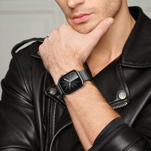 BEAEN Magnetic Mesh Loop Band Compatible with Apple Watch Band 49mm 46mm 45mm 44mm 42mm 40mm 41mm 38mm Men Women, Stainless Steel Adjustable Metal Strap for iWatch Series 10 9 8 7 6 5 4 3 2 1 Ultra SE — view 5