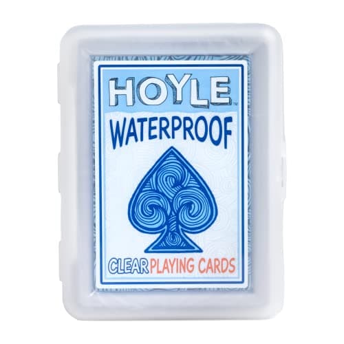 Hoyle Waterproof Clear Plastic Playing Cards 1 Deck Outdoor Pool