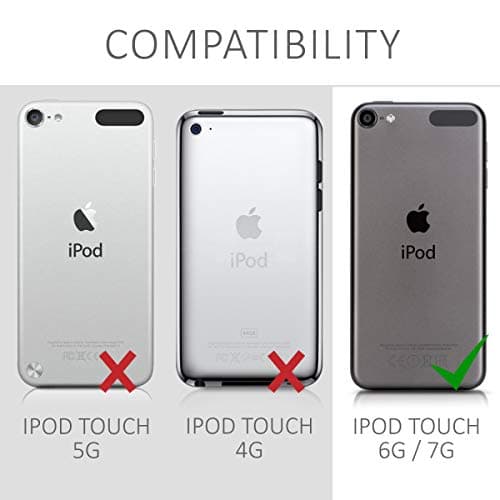 kwmobile TPU Silicone Case Compatible with Apple iPod Touch 6G / 7G (6th and 7th Generation) - Case Soft Flexible Protective Cover - Black — view 5