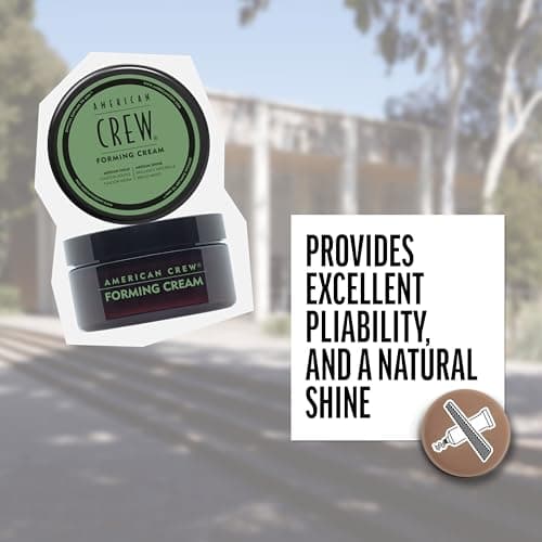 American Crew Men's Hair Forming Cream, Like Hair Gel with Medium Hold & Medium Shine, 3 oz — view 3