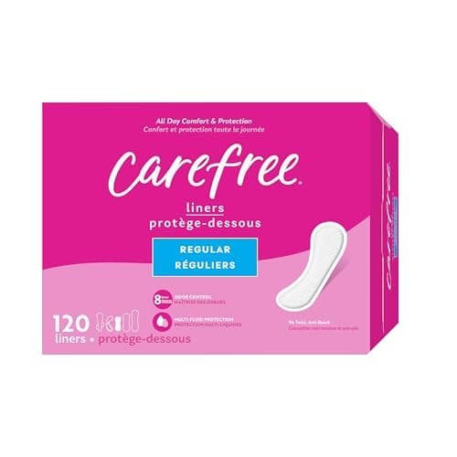 Carefree Acti-Fresh Panty Liners, Soft and Flexible Feminine Care Protection, Regular, 120 Count — view 8