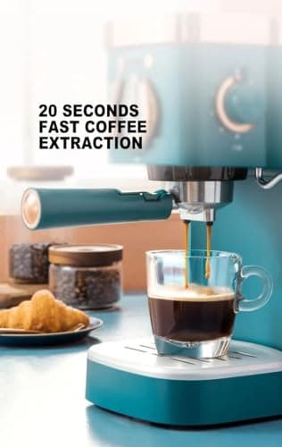Deluxe Semi-Automatic Coffee Maker with Steam Milk Frother — view 3