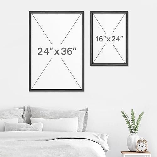 SIGNWIN Framed Canvas Print Wall Art Rustic Antler Skull Dark Dramatic Black Vintage-Inspired Deer and Elk Antlers Illustrations Decorative for Living Room, Bedroom, Office - 24"x36"x2 Black — view 5