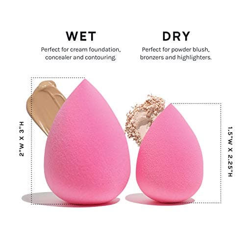 AOA Studio Collection makeup Sponge Set Latex Free and High-definition Set of 6 makeup Wonder blender For Powder Cream and Liquid, Super Soft Wonder Beauty Cosmetic — view 6