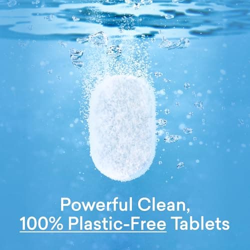 BLUELAND 100% Plastic-Free Dishwasher Detergent Tablets, 60 Count, Free & Clear, Eco-Friendly Dishwashing Pods, Cuts Grease & Stuck on Food, Rinses Clean for Streak-Free Shine — view 3