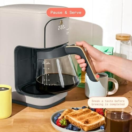 12-Cup Programmable Drip Coffee Maker, 24-Hour Auto Brew Timer, Strength Control (Regular/Gourmet/Bold), Keep Warm 4 Hours, Pause & Serve, Auto-Clean Reminder, Glass Carafe — view 5