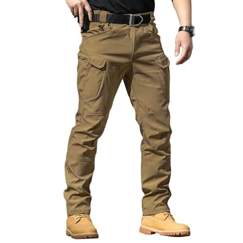 Mens Cargo Pants,Cargo Pants for Men Work Tactical Pantalon Homme Hiking De Travail Hunting Essentials Military Construction Clothes,XL