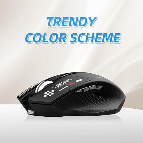 Wireless Bluetooth Dual-Mode Mouse - Ergonomic Right-Handed Design, USB Unifying Receiver, and 2.4GHz Reliable Connection - Works for Computers and Laptops - Far Quieter Clicks Than Most Mice,Black — view 5