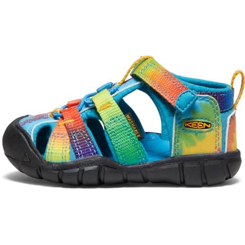 KEEN Toddler's Seacamp 2 CNX Closed Toe Sandal, Vivid Blue/Original Tie Dye, 7 T (Toddler's) US — view 2