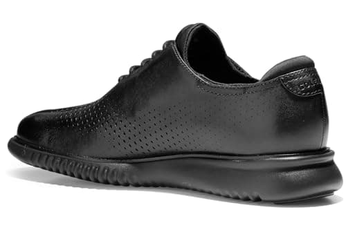 Cole Haan mens 2.zerogrand Laser Wingtip Lined Oxford, Black Leather/Black, 10 US — view 6
