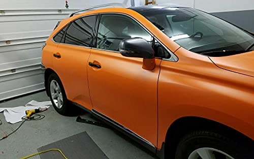 VViViD+ Premium Vinyl Wrap Film (1ft x 5ft, Matte Metallic Orange)