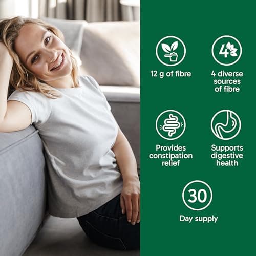 Organika Canadian-Made Belli Bliss Fibre | High Fibre Blend, 4 Diverse Sources of Fibre | Supports Digestive Health, Constipation Relief, Weight Control - Raspberry, 450g