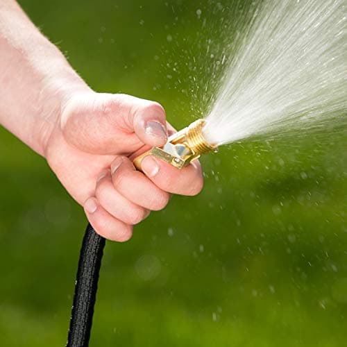 Flexi Hose Lightweight Expandable Garden Hose, 50FT - Retractable Garden Hose, Water Hose - No-Kink Flexibility, 3/4 Inch Solid Brass Fittings and Double Latex Core — view 5