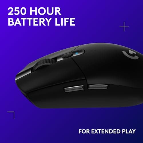Logitech G305 Lightspeed Wireless Gaming Mouse - Black — view 3
