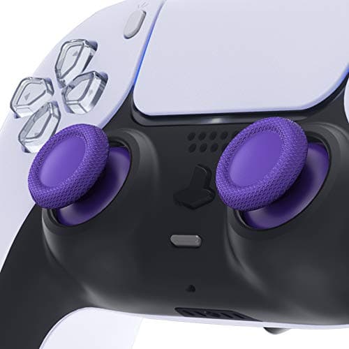 eXtremeRate Thumbsticks FPS Purple Replacement Stick Joystick for PS5 Controller, Custom Analog Stick Joystick Compatible with PS5, for PS4 All Model Controller - Controller NOT Included — view 2