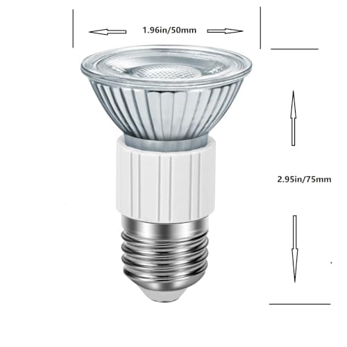 LPSAFP Upgrade Your Kitchen with LED Range Hood Light -Z0B0011 JDR E27 73mm 5W LED Bulb 50W Halogen Equivalent, Included for Brighter Cooking and Energy Efficiency. for Stove Hoods. Pack of 2