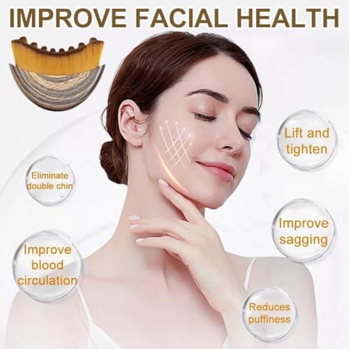 Fvaql New Lymphatic Contour Face Brush，Lymphatic face Brush for Sculpting – Anti-Puffiness Detox & Lift Improves Skin Glow，Ergonomically Designed to Fit The Skin Precisely and Relieve Fatigue — view 3