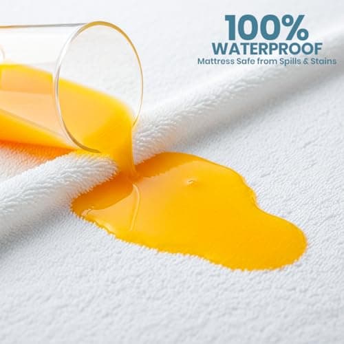 Utopia Bedding Waterproof Mattress Protector Full/Double Size, Premium Terry Mattress Cover 200 GSM, Breathable, Fitted Style with Stretchable Pockets (White) — view 2