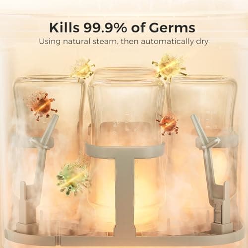 Momcozy KleanPal Pro Baby Bottle Washer, Sterilizer & Dryer - All-in-One Cleaning Machine for Bottles, Pump Parts & Baby Essentials - Time-Saving & Effortless Care — view 5