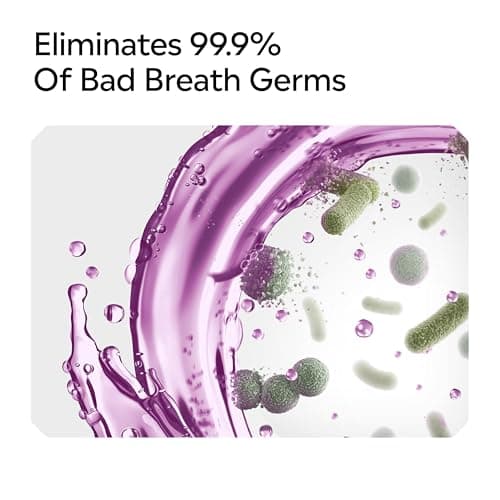 Listerine Total Care Intense Anticavity Fluoride Mouthwash, 6 Benefits in 1 Oral Rinse Helps Kill 99% of Bad Breath Germs, Prevents Cavities, Provides 360 Clean*, ADA-Accepted, Intense Mint, 1 L — view 5