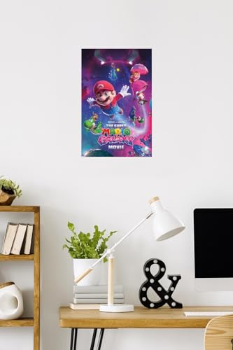 Nintendo The Super Mario Galaxy Movie (2026) - Key Art Wall Poster, 22.4L" x 14.7W", Premium Unframed Version