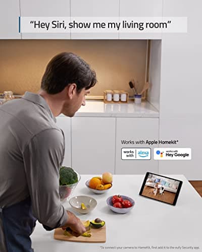 eufy Security Indoor Cam E220, 2K, Pan & Tilt, Indoor Security Camera, Wi-Fi Plug-in Camera, Human & Pet AI, Voice Assistant Compatibility, Night Vision, Motion Tracking, HomeBase not Compatible — view 5