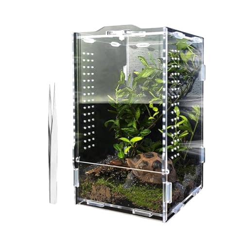 Cjuahsvior 2X Jumping Spider Enclosure, Tarantula-Enclosure Large Acrylic Terrarium, Reptile Enclosure Jumping Spider Accessories — view 5