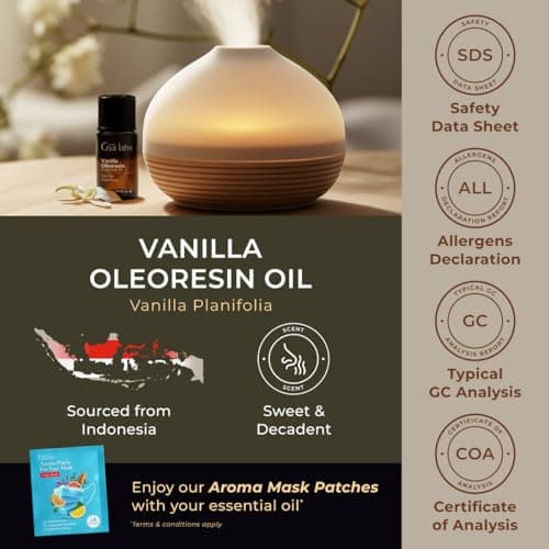 100% Pure Vanilla Essential Oil - 0.34 Fl Oz - Vanilla Oil for Hair, Skin, Diffuser, Aromatherapy & DIY Candle Making Scent — view 5