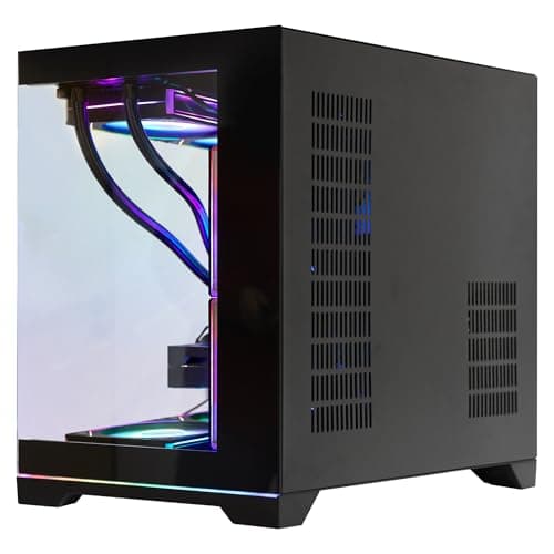 HELLOLAND Ocean Park Gaming PC Desktop- AMD Ryzen 7 9800X3D 8-Core 4.7GHz- RX 9070 XT 16GB- 32GB DDR5 6000MHz RAM-1TB PCIe SSD- 850W PSU- 360mm AIO & APP RGB Fan Control- WiFi + BT - Win 11 -Black — view 6