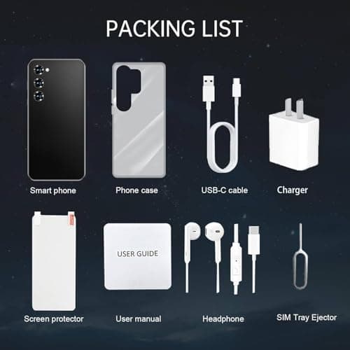 Echoamo 12GB+512GB Storage Unlocked Phone 5G Dual SIM (Black) — view 7