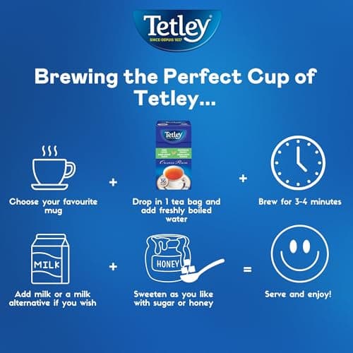 Tetley Orange Pekoe Black Tea - 36 Tea Bags, 113 Grams, Kosher, Contains Caffeine — view 5