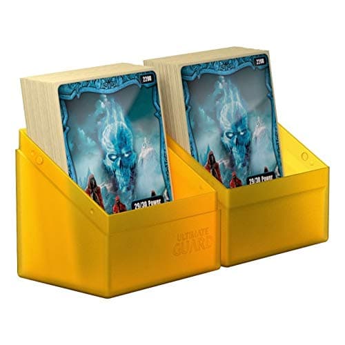 Ultimate Guard Boulder 80+ Classic, Deck Case for 80 Double-Sleeved TCG Cards, Amber, Secure & Durable Storage for Trading Card Games, Soft-Touch Finish — view 2