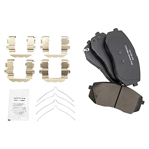 TRQ Front Ceramic Brake Pad and Rotor Kit Compatible with Manual Paring Bake 2015-2019 Hyundai Sonata 2015-2020 Kia Optima 2021-2024 Hyundai Kona Electric - Verify Fitment & Trim — view 5