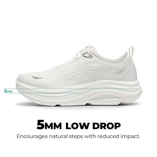 ALLSWIFIT Women's Walking Shoes Running Tennis Sneakers,White,7 — view 7