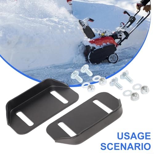 Shophubio Snow Blower Slide Shoes, Metal Thrower Skid Shoe Kit, Replacement Parts for Models 784-5580, 984-5580, 784-5580-0637 — view 3