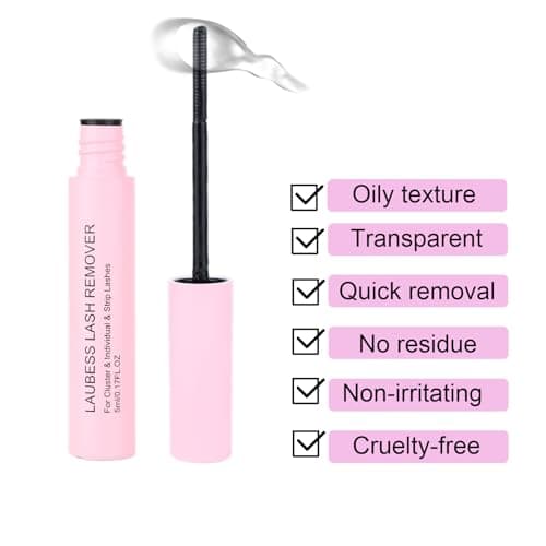 Lash Remover for Eyelash Extensions Lash Glue Remover Cluster Lashes Kit DIY Lash Extension Remover Eyelash Glue Remover Lash Clusters Eyelash Extension Kit Individual Lashes Remover 5ml — view 2