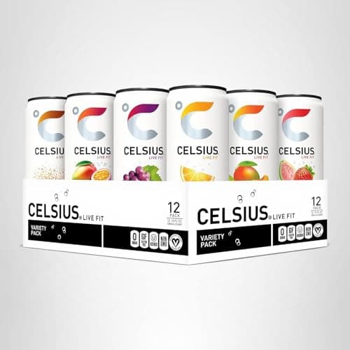 CELSIUS Assorted Flavors Official Variety Pack, Functional Essential Energy Drinks, 12 Fl Oz (Pack of 12) — view 4