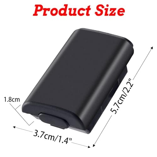 Finera Replacement Battery Pack Cover for Microsoft Xbox 360 Wireless Controller, 4 Pack Black — view 4