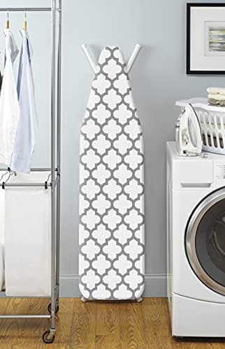 Whitmor Deluxe Ironing Board Cover and Pad (Ironing board not included) - Medallion Grey — view 2