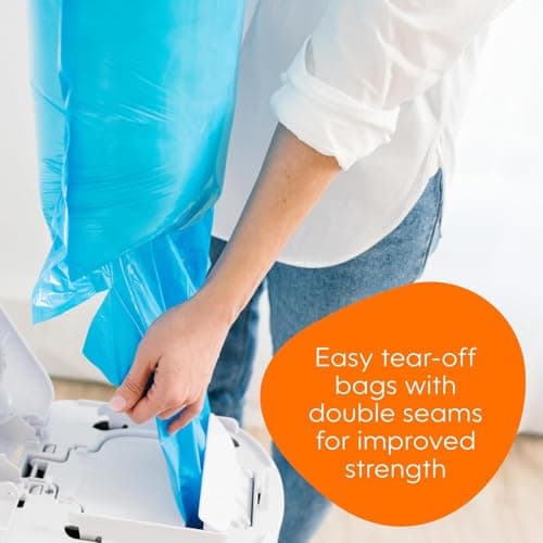 Diaper Genie Easy Roll Refill with 30 Bags - Refill for Diaper Genie Signature, Platinum, Essence Pails - Holds up to 1,410 Newborn Diapers, Blue, 1-Pack — view 3