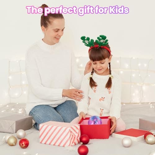 Gear Ball, 3D Printed Gear Sphere Fidget Toy, Sensory Stress Relief Ball for Kids and Adults, ADHD Autism Desk Toy Stocking Stuffer Unique Fun Office White Elephant Gift (Light Purple, 2.6 inches) — view 3