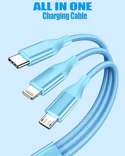 ShSiXin 3 in 1 Multi Charging Cable for Multiple Devices Fast Cord(2PC 4FT) — view 3