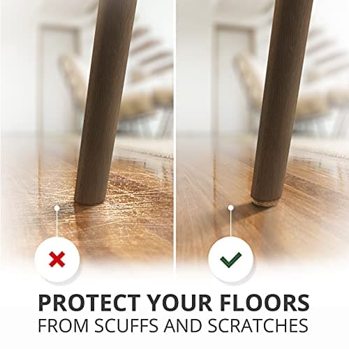 Felt Furniture Pads X-PROTECTOR 133 PCS Premium Furniture Pads - Felt Pads Furniture Feet Best Wood Floor Protectors - Protect Your Hardwood & Laminate Flooring! Brown and Beige — view 3