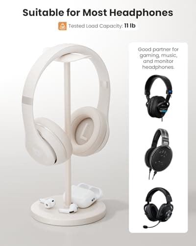 Tiiletzote Headphone Stand, Desktop Headset Holder, Starlight