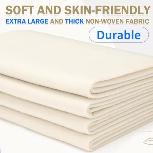 XSEINO Ivory Large Felt Fabric 36" X 36 "(1 Square Yard), 1.4 mm Thick Soft Felt Fabric Sheet for Crafts, White Series Colors Soft Nonwoven Fabric, Fit for Decoration, Sewing, DIY Crafts — view 5