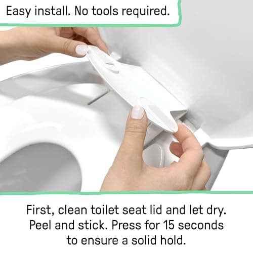 Ingenuity: ity by Ingenuity Flip & Sit Potty Seat (White) – Easy to Set Up & Remove Potty Training Seat That Attaches to Adult Toilet Seat — view 4