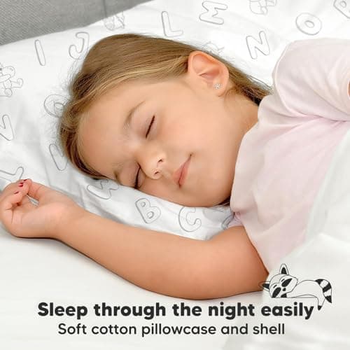Toddler Pillow with Pillowcase, 13x18 My Little Dreamy Pillow (ABC Land) — view 6