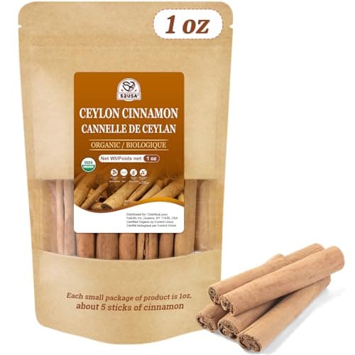 52USA Organic Ceylon Cinnamon Sticks, 1 Ounce (Pack of 1), True Cinnamon Farmed in Sri Lanka, Whole Cinnamon Sticks Bulk, Vegan, Non GMO, 28g — view 3